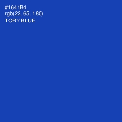 #1641B4 - Tory Blue Color Image