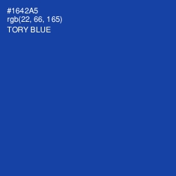 #1642A5 - Tory Blue Color Image