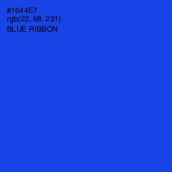 #1644E7 - Blue Ribbon Color Image