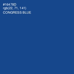 #16478D - Congress Blue Color Image