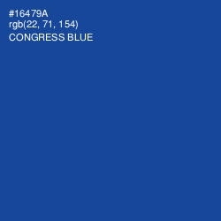 #16479A - Congress Blue Color Image