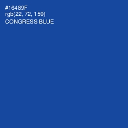 #16489F - Congress Blue Color Image