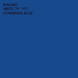 #164A8D - Congress Blue Color Image