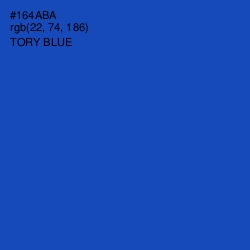 #164ABA - Tory Blue Color Image