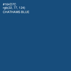 #164D7C - Chathams Blue Color Image