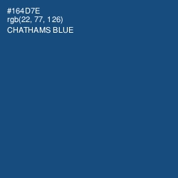 #164D7E - Chathams Blue Color Image