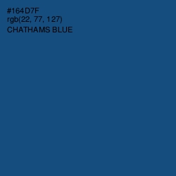 #164D7F - Chathams Blue Color Image