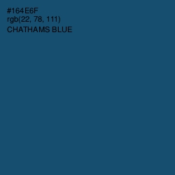 #164E6F - Chathams Blue Color Image