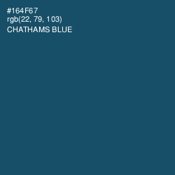 #164F67 - Chathams Blue Color Image