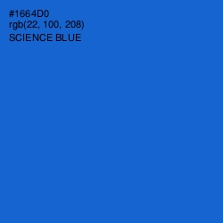 #1664D0 - Science Blue Color Image