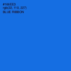 #166EE3 - Blue Ribbon Color Image