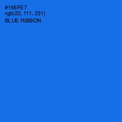 #166FE7 - Blue Ribbon Color Image