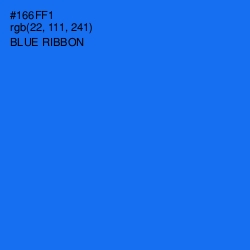 #166FF1 - Blue Ribbon Color Image