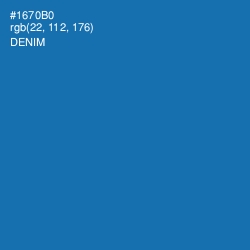 #1670B0 - Denim Color Image