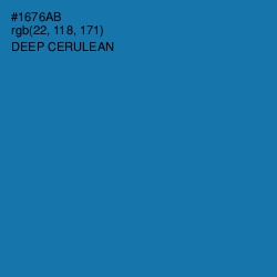 #1676AB - Deep Cerulean Color Image