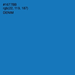 #1677BB - Denim Color Image