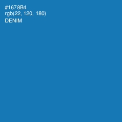 #1678B4 - Denim Color Image