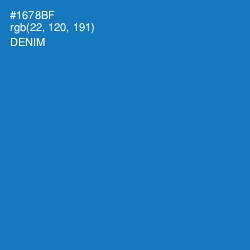 #1678BF - Denim Color Image