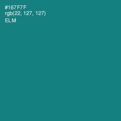 #167F7F - Elm Color Image