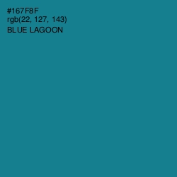 #167F8F - Blue Lagoon Color Image