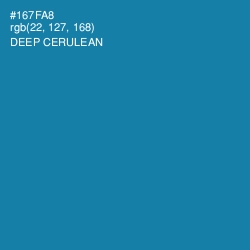 #167FA8 - Deep Cerulean Color Image