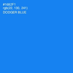 #1682F1 - Dodger Blue Color Image