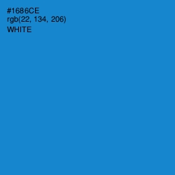 #1686CE - Pacific Blue Color Image