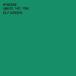 #168E68 - Elf Green Color Image