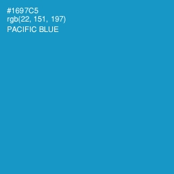 #1697C5 - Pacific Blue Color Image