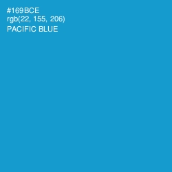 #169BCE - Pacific Blue Color Image