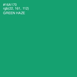 #16A170 - Green Haze Color Image