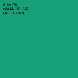 #16A178 - Green Haze Color Image