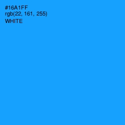 #16A1FF - Dodger Blue Color Image