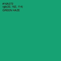 #16A272 - Green Haze Color Image