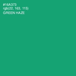 #16A373 - Green Haze Color Image