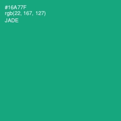 #16A77F - Jade Color Image