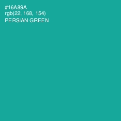 #16A89A - Persian Green Color Image