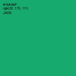 #16AA6F - Jade Color Image