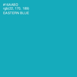 #16AABD - Eastern Blue Color Image