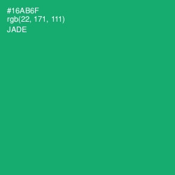 #16AB6F - Jade Color Image