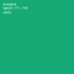 #16AB76 - Jade Color Image