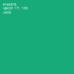 #16AB78 - Jade Color Image