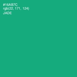 #16AB7C - Jade Color Image