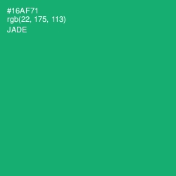 #16AF71 - Jade Color Image