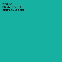 #16B1A1 - Persian Green Color Image