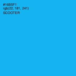 #16B5F1 - Scooter Color Image