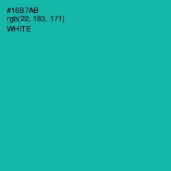 #16B7AB - Eastern Blue Color Image