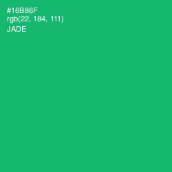 #16B86F - Jade Color Image