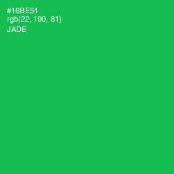 #16BE51 - Jade Color Image
