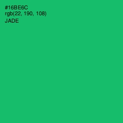 #16BE6C - Jade Color Image